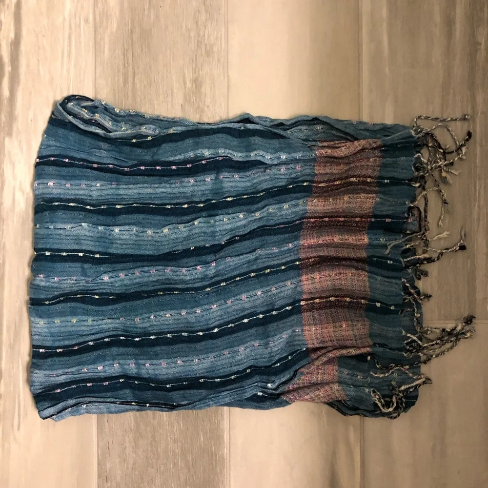 Tramp Blue Pink Shawl Wrap